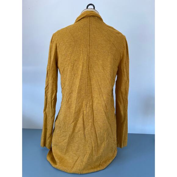Zara Womens open front cardigan  mustard yellow size L - Picture 3 of 6